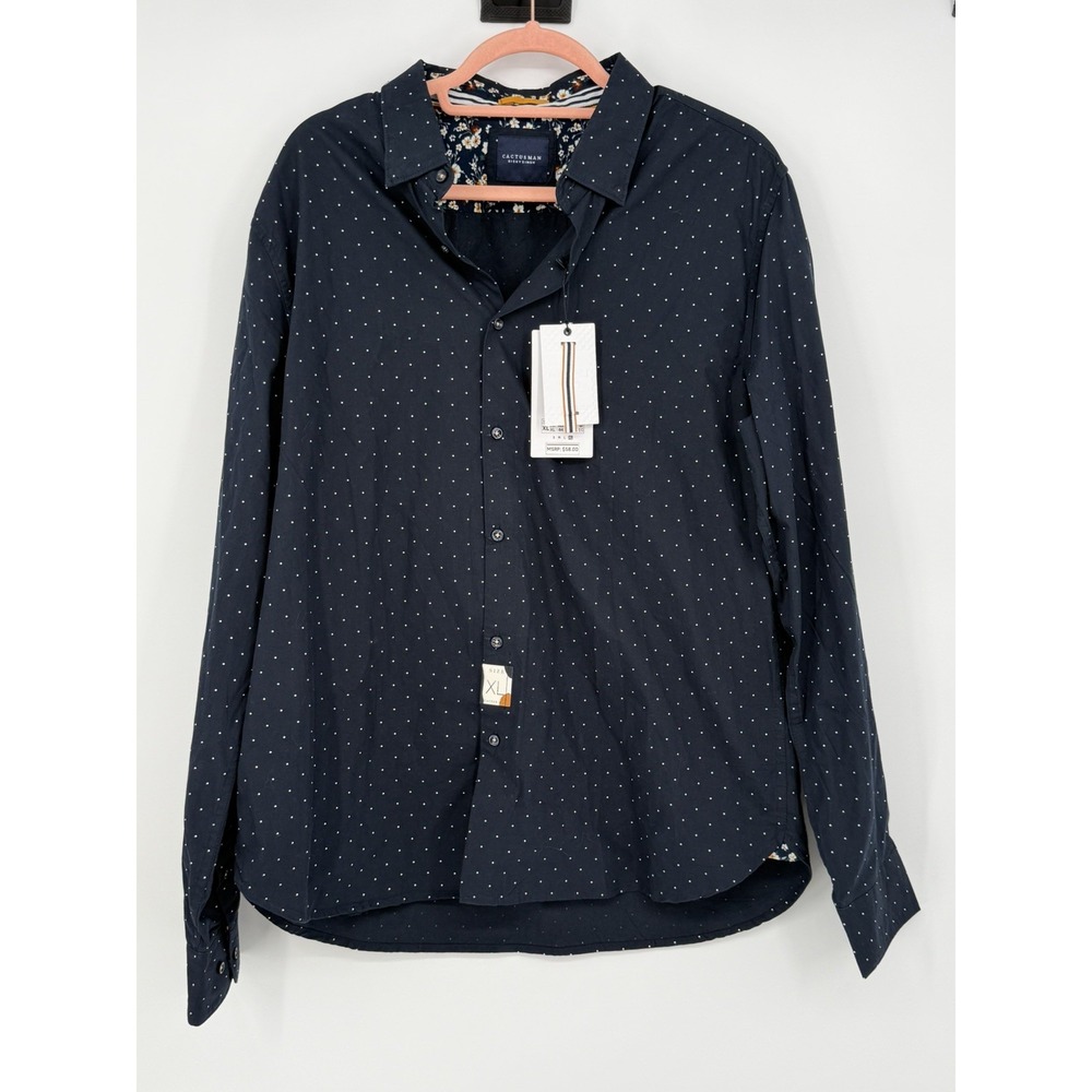 Cactus Man Ricky Singh Blue Long Sleeve Button Down XL NWT